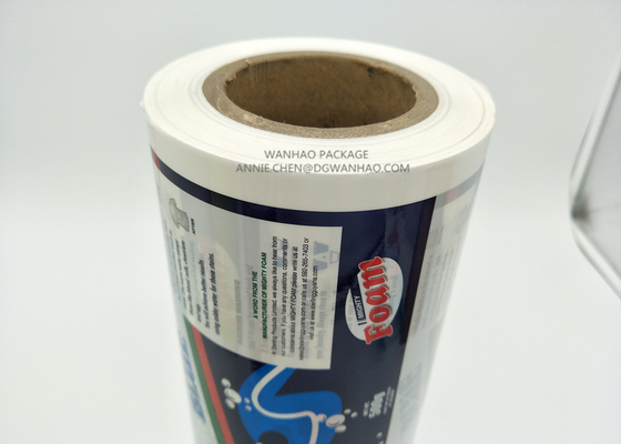 Laundry Detergent Washing Powder Plastic Laminated Film in Rolls Custom Printing For Automatic Packaging Machine