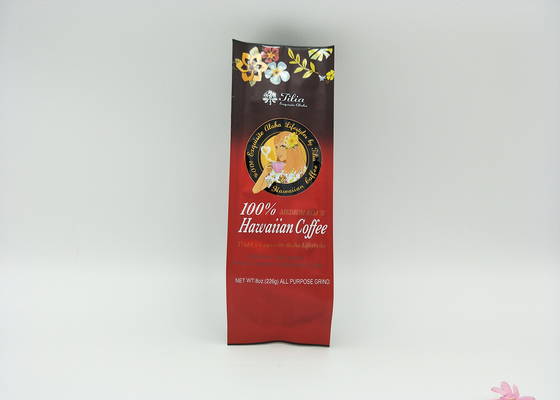 Custom Printing And Dimension Aluminum Laminated Gold Foil Coffee Tea Bag Ziplock Stand Up Pouch Packaging