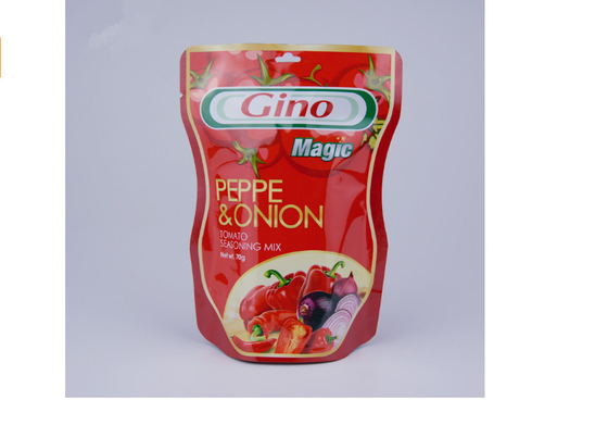 Custom Printed 70g Tomato Sauce Stand Up Packaging Pouch Kethup Spicy Curry Sachet