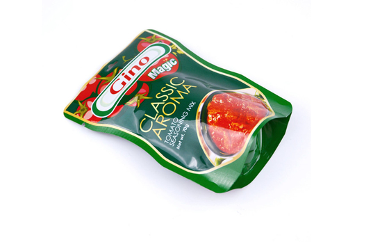 Custom Printed 70g Tomato Sauce Stand Up Packaging Pouch Kethup Spicy Curry Sachet