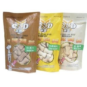 Zip lock Pet Food Packaging Bag / Stand up bag With Clear Window