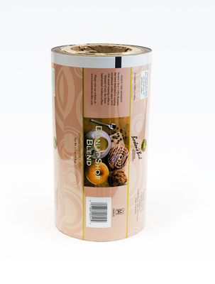 Customized Laminated Plastic Roll Film / Potato Chips Packaging Roll Film